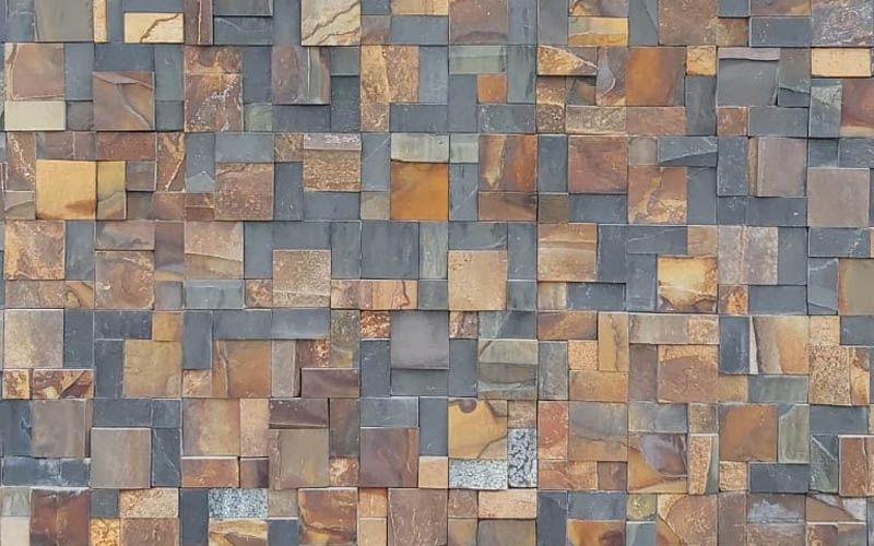 Diversos tipos de Pedra Ferro: mosaicos e filetes em diversas